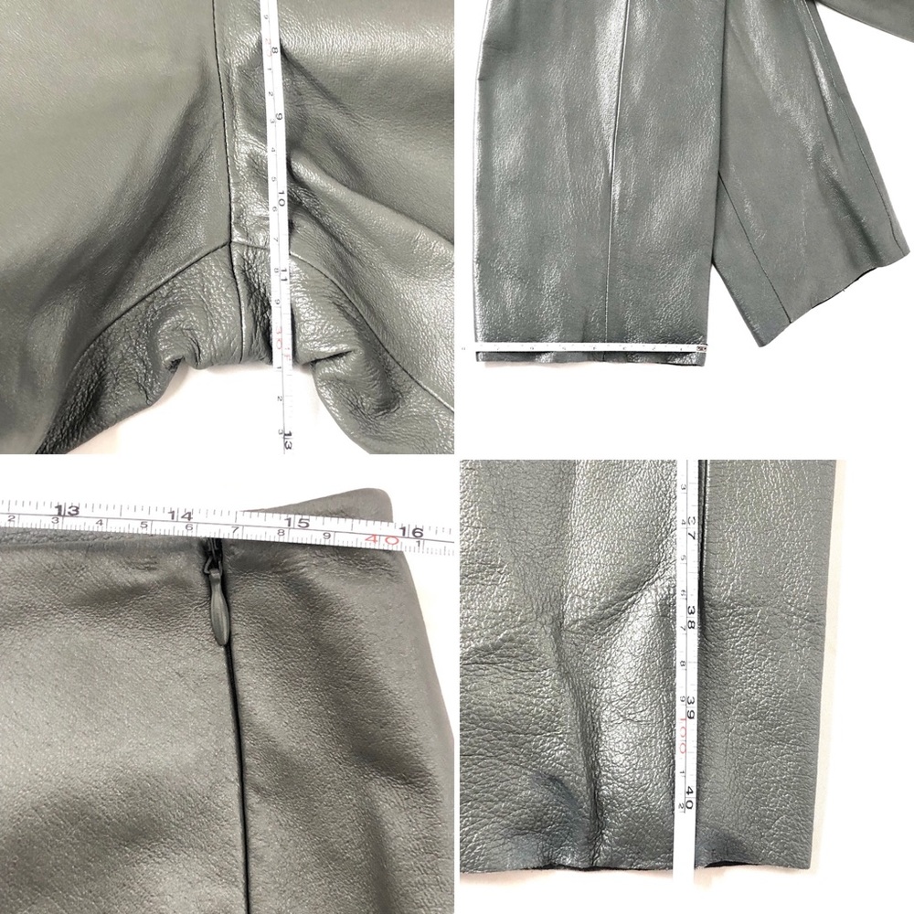 Women’s Suit Bagatelle Grey Leather Sz 10 - Picture 16 of 16